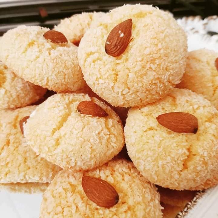 حلوة السميدة جوز هند 